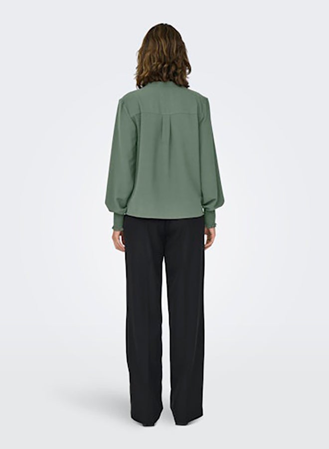 ONLY Women V-Neck Long Sleeve Woven Top - Image 2