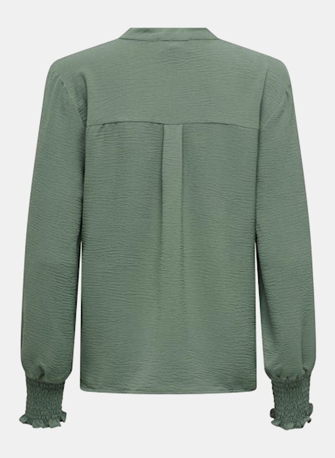 ONLY Women V-Neck Long Sleeve Woven Top - Image 3