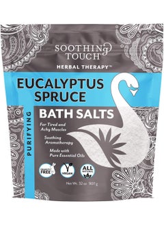 Soothing Touch W67369ES32 Bath Salts Eucalyptus Spruce 32Ounce