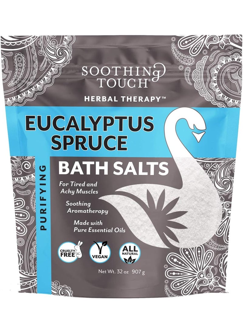Soothing Touch - Soothing Touch W67369ES32 Bath Salts Eucalyptus Spruce 32Ounce - Image 1