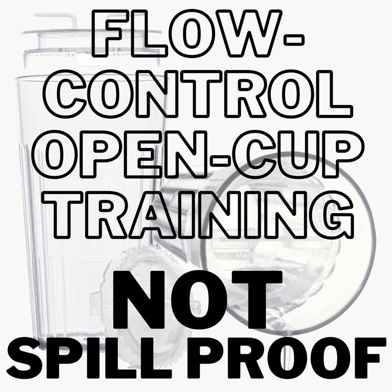 Reflo Smart Cup (Blue 2-Pack) Open Training Cup, Toddler Cup, No Suction 6oz, 360 Control-Flow, USA MADE Premium High-Impact Plastic - Image 4