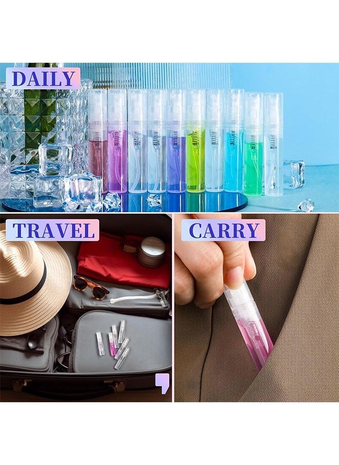 Generic - 15-Piece 3ml Mini Spray Bottle, Clear Empty Plastic Spray Bottle,Refillable Fine Mist Perfume Bottle, Perfume Atomizer, Portable Small Empty Sample Containers for Travel Outgoing - Image 1