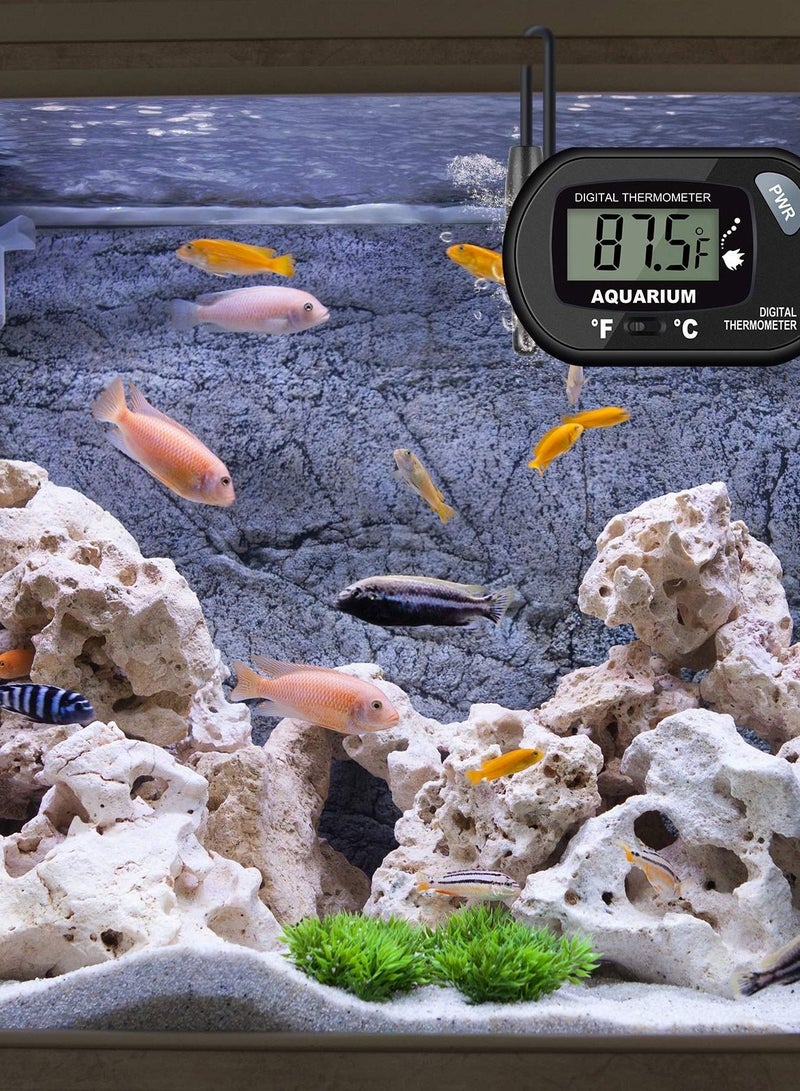 Excefore 2-Pack Aquarium Thermometer, Fish Tank Thermometer with 3.3ft Cord, Fahrenheit/Celsius(℉/℃), Ideal for Vehicle, Reptile Terrarium, Fish Tank, and Refrigerator. - Image 3