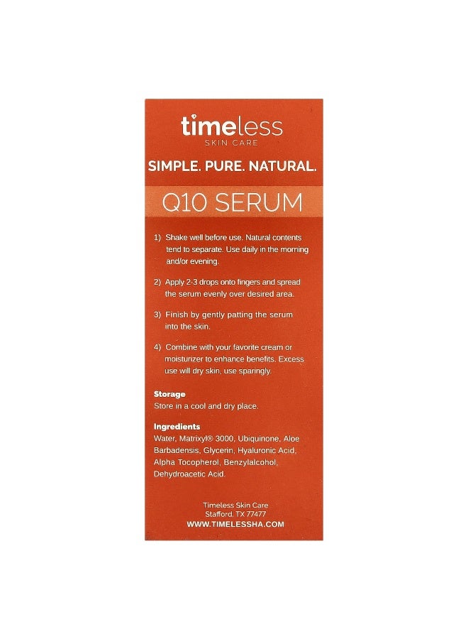Timeless Skin Care, Coenzyme Q10 Serum, 1 fl oz (30 ml) - Image 3