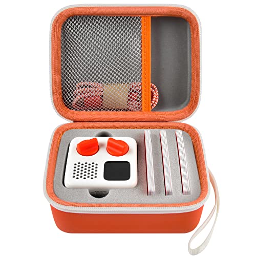 casmilee Travel Case Compatible with Yoto Mini – Kids Audio & Music Player, Holder Bag for Children’s Speaker Plays Audiobook Cards - Orange - Image 1