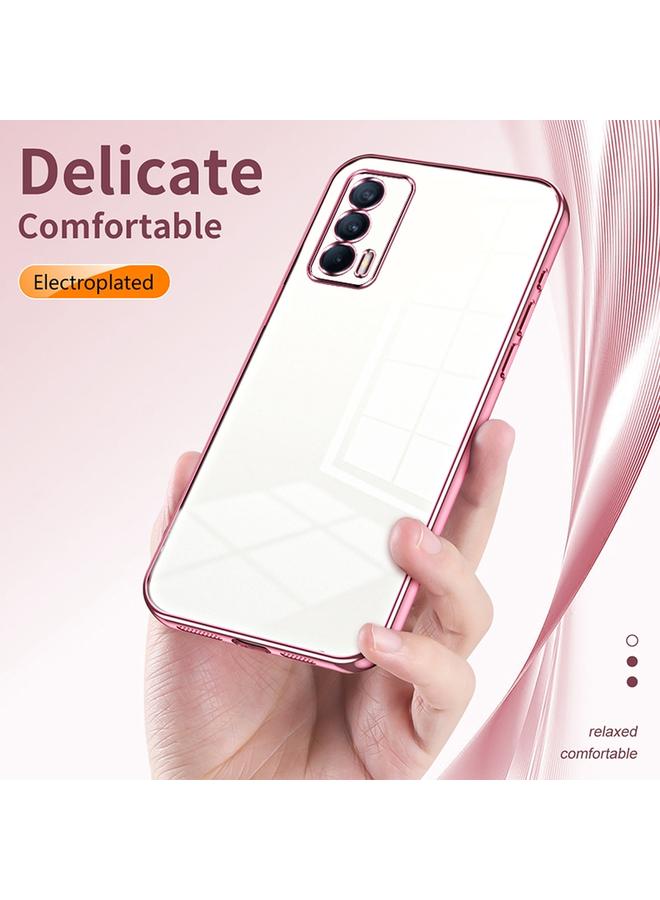 S-TOP Case For Realme V15 / X7 India Transparent Plating Fine Hole Phone Case - Image 5