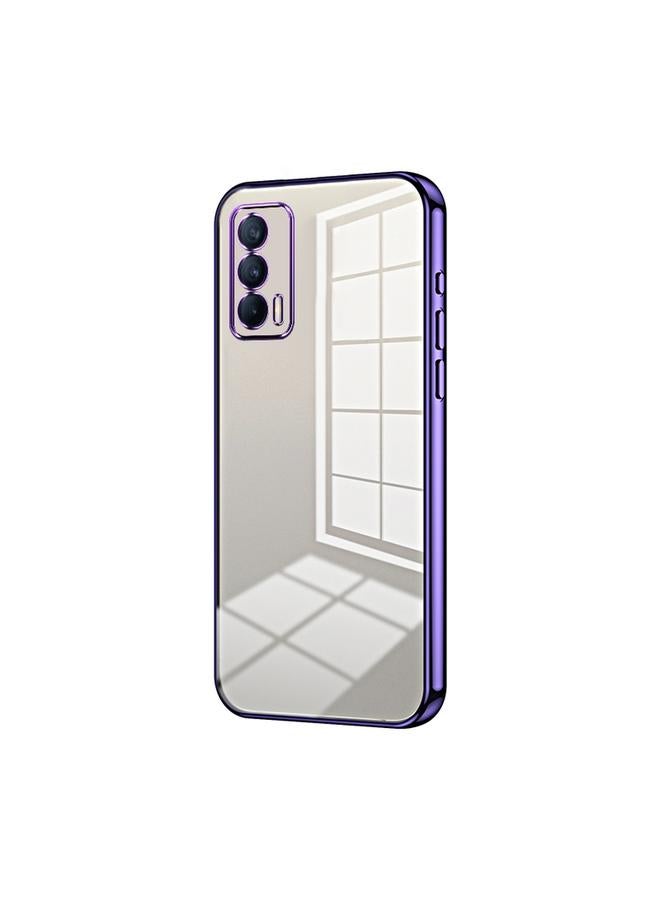 S-TOP Case For Realme V15 / X7 India Transparent Plating Fine Hole Phone Case - Image 1