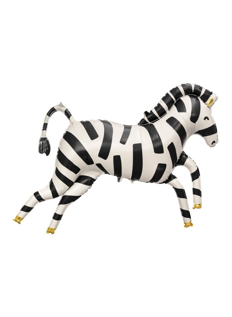 PartyDeco Foil balloons Zebra, 115x85 cm, mix - Image 1