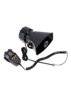 NIBEMINENT 7-Sound Loud Car Warning Alarm Police Fire Siren Air Horn PA Speaker 12V 100W  - Image 4