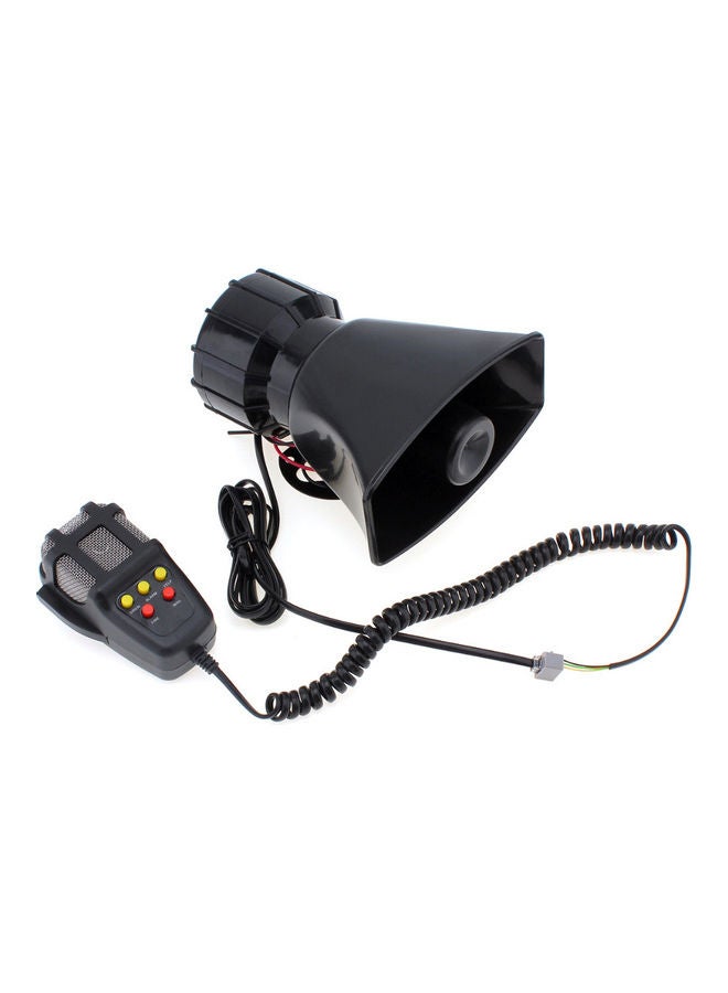 NIBEMINENT 7-Sound Loud Car Warning Alarm Police Fire Siren Air Horn PA Speaker 12V 100W - Image 4