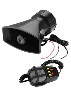NIBEMINENT 7-Sound Loud Car Warning Alarm Police Fire Siren Air Horn PA Speaker 12V 100W  - Image 2
