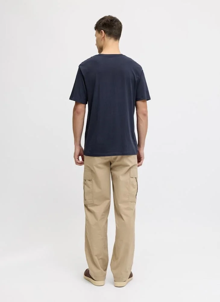 جاي جاي ريبل تيشيرت بياقة دائرية وشعار