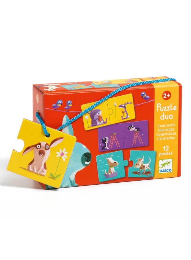 DJECO Puzzle Duo/Trio Opposites - Image 1