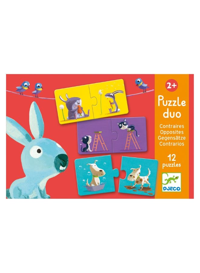 DJECO Puzzle Duo/Trio Opposites - Image 2