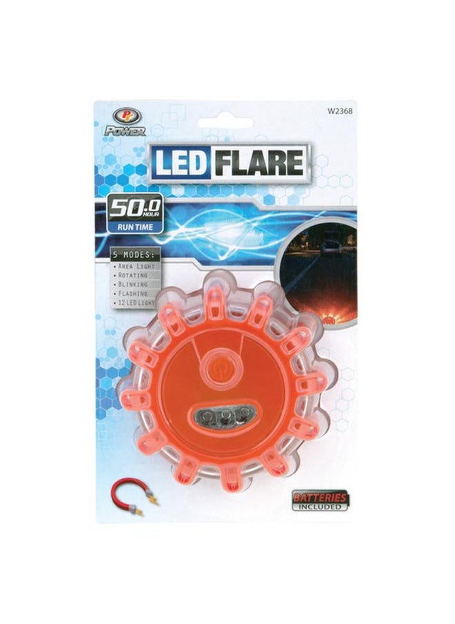 erorex Swivel Hook Tough Plastic LED Safety Road Flare Orange W2368  - Image 2