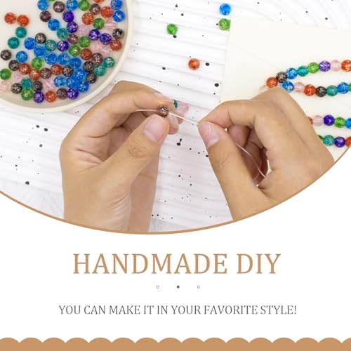 Gaiett 100Pcs Multicolor Glass Beads, 8mm Glow in The Dark Round Glass Beads for Jewelry Making, Earring Spacer Beads, DIY Crafts Bracelets Necklaces Earrings with 1.5~2mm Hole - Image 5