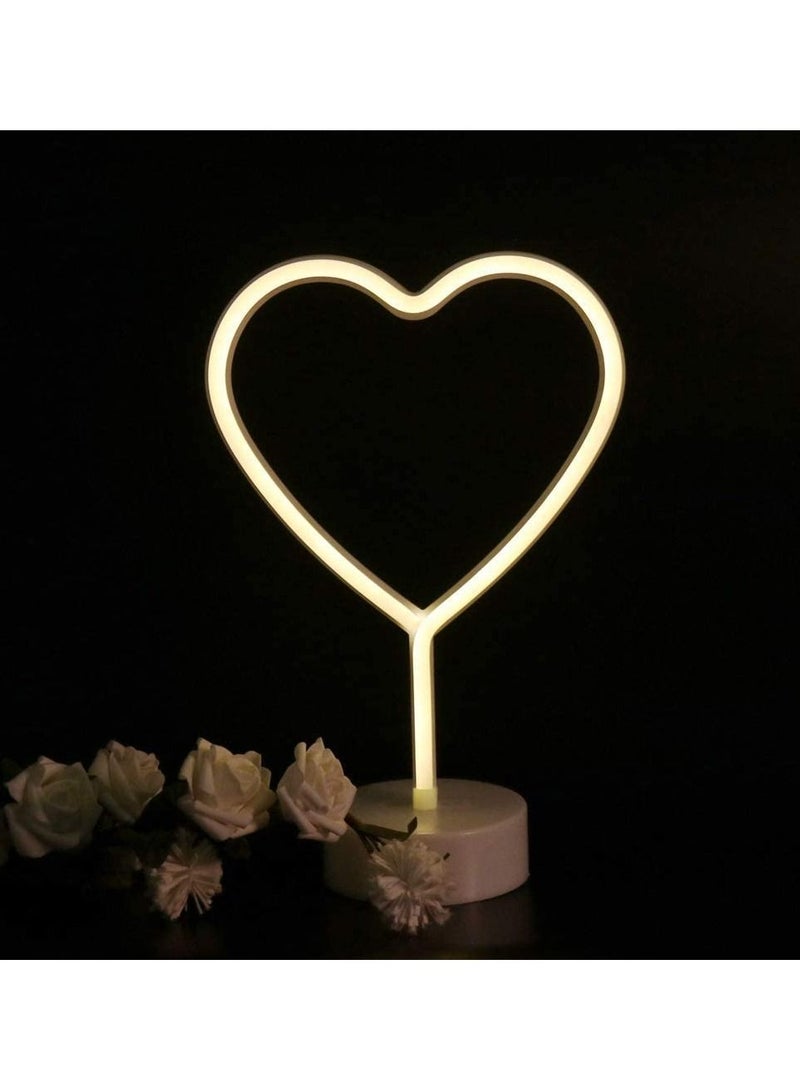 DubaiGallery LED Neon Signs, Fantasee Decorative Neon Night Light Battery Operated for Living Room Home Wedding Party Ramadan Kids Birthday Festival Decor (Love)  - Image 1
