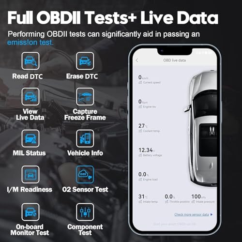 XTOOL Advancer AD20 Pro Wireless OBD2 Scanner Diagnostic Tool, Car Code Reader for iPhone & Android, All System Scan Tool with Free Updates - Check Engine, Oil Reset, Performance Test, Battery Test - Image 3