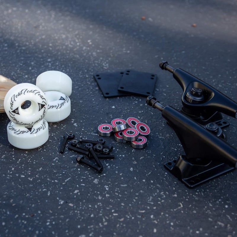 Cal 7 Skateboard Complete Combo with 139 mm Trucks, 52 mm Wheels, Bearings, Durable Skateboard Hardware Kit, Starter Set for Standard Skateboards - Image 3