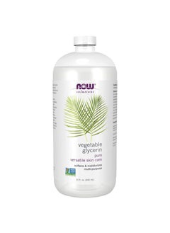 now Solutions, Vegetable Glycerin, 100% Pure, Versatile Skin Care, Softening and Moisturizing, 32-Ounce  - Image 1