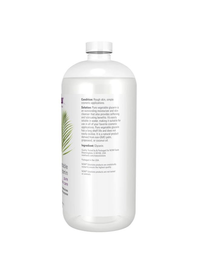 now Solutions, Vegetable Glycerin, 100% Pure, Versatile Skin Care, Softening and Moisturizing, 32-Ounce  - Image 2