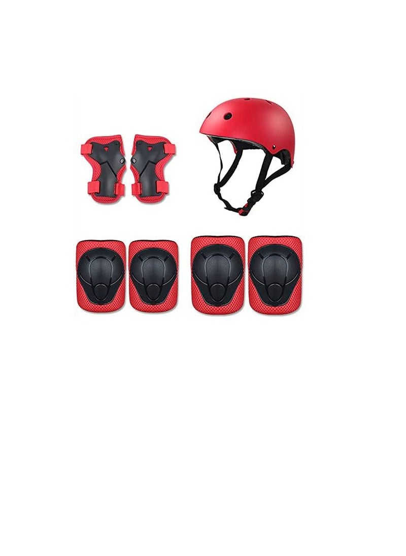 LIMOS Kids Helmet Arm Protections for Scooter and Cycling (red set)  - Image 1