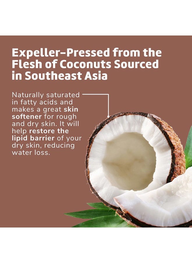 De La Cruz De la Cruz Coconut Oil - Expeller Pressed Coconut Oil for Skin and Hair - Natural Moisturizer for Skin and Hair - 2.2oz  - Image 4