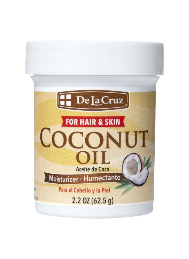 De La Cruz De la Cruz Coconut Oil - Expeller Pressed Coconut Oil for Skin and Hair - Natural Moisturizer for Skin and Hair - 2.2oz  - Image 1