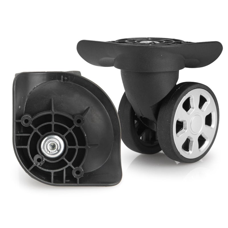 Zoofen Couple of Mute Replacement Luggage Suitcase Wheels Multi-Size Swivel Wheels(W045) - Image 1