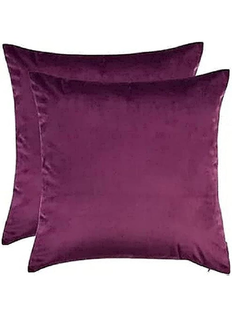 Plush Cushion Cover - 2-Piece Set