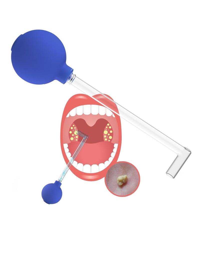 Tonsil Stone Remover Vacuum, Tonsil Stone Remover Kit, Tonsil Stone Removal Tool, Tonsil Cleaner - Manual Style Mouth Cleaning Oral Care Mouth Cleaner (Blue Color 1pc) - Image 1