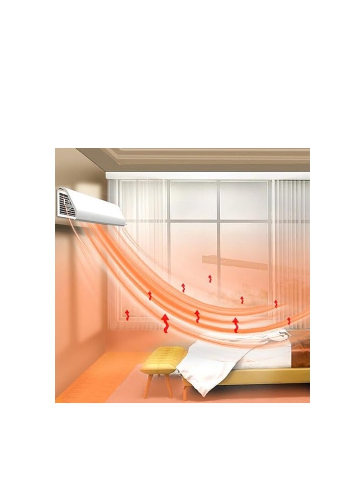 LAMAY Air Conditioning Wind Deflector Central Air Conditioning Windshield Anti-Direct Blow Baffle - Home, Bedroom, Living Room, Office, Four Seasons Universal (40cm) - Image 2