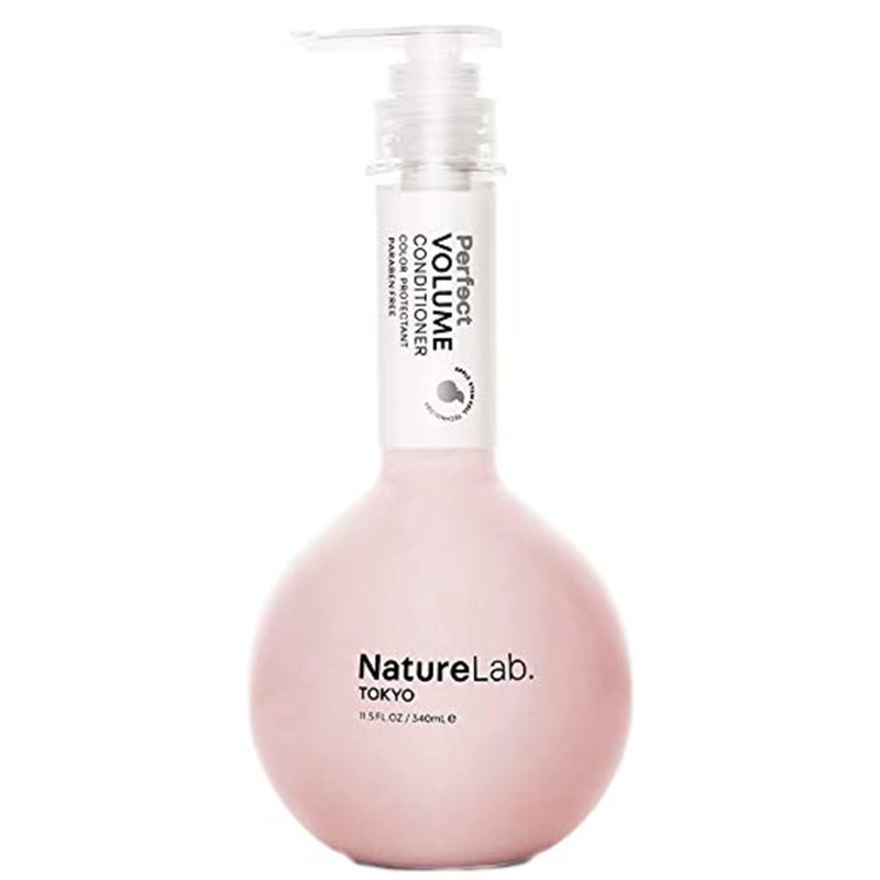 NatureLab. TOKYO NatureLab.TOKYO Perfect Volume Conditioner - Lightweight Conditioner for Flat, Limp Hair - Restores Thickness, Builds Volume, & Reduces Breakage for Full, Bouncy Strands - Japanese Hair Care - 11.5oz - Image 1