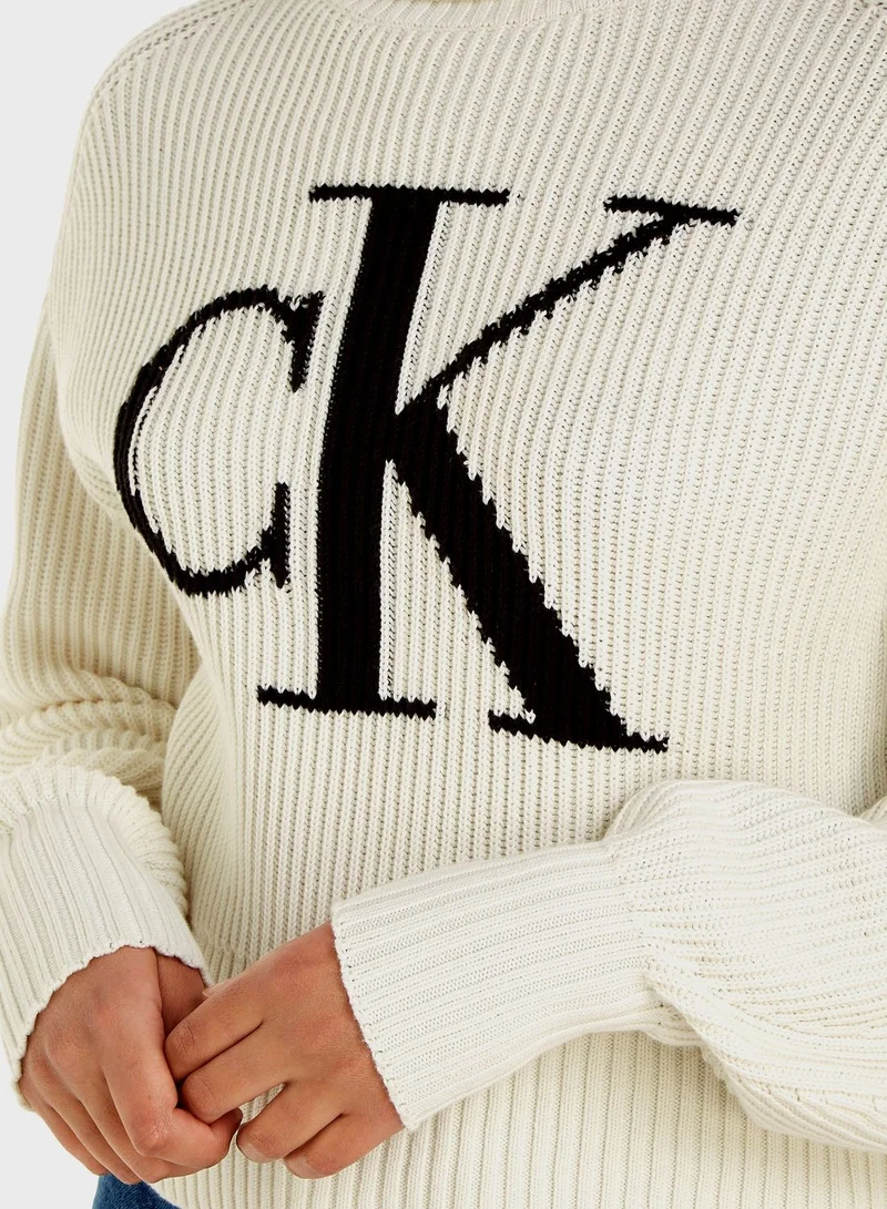 Calvin Klein Jeans Turtle Neck Knitted Sweater