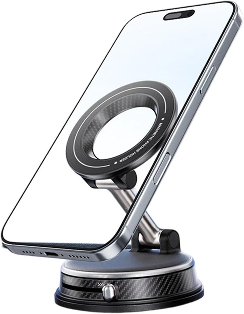 360 Adjustable Phone Mount with Foldable Structure & General Compatibility Vacuum Suctions Stand for Phones Car Phone Holder Foldable - Image 1