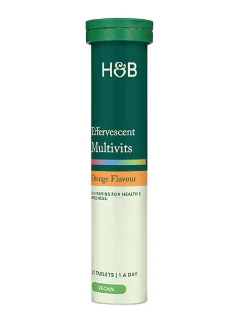 H&B H&B Multivitamin Effervescent Tablets, Orange, Pack of 20's 