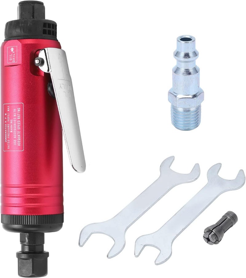 Salt mist resistant Stainless Steel Construction Air Die Grinder - 20000 RPM No Load Speed, 90 PSI Rated Pressure - Compact Style Tool with 3 mm and 6 mm Collets for Grinding Polishing and Deburring. (US Style) Classic practical design Low dust buildup Global light sturdy raw material Global assemble options All budget friendly options Globally popular elegant design Protective coating Varied global sizing picks Global easy assemble picks Occasional & permanent usable Flexible usage build Multi-use well optimized build Regional distribution available Gulf mainstream practical design Narrow & wide space compatible Gulf climate fit Space saving Nationwide courier network Room to room portable Care processed raw material User friendly optimized build Upgraded simple practical design Long lasting universal build Local available supply - Image 1