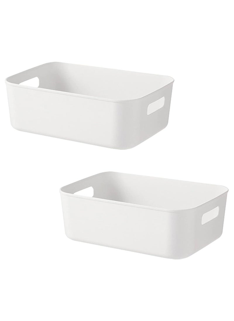 YelaJoy Storage Boxes and Bins - Toy Baskets and Food Containers for Organizing - Basket Organizer with Handles - Kitchen, Home, Office, Closet, Nursery-2pcs  - Image 1