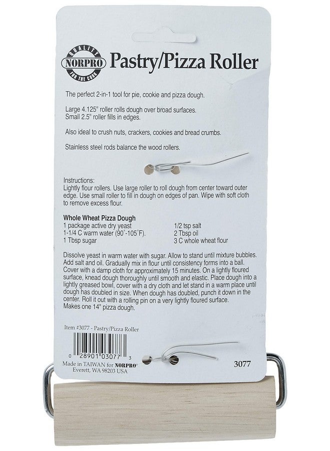 Norpro Wood Pastry/Pizza Roller 4in/10cm - Image 5