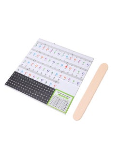 Thoraya Piano Keyboard Sticker Label Removable Large Note Letter for 37 49 54 61 76 88 Key  - Image 1