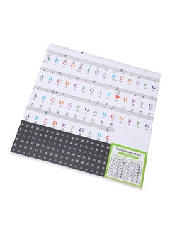Thoraya Piano Keyboard Sticker Label Removable Large Note Letter for 37 49 54 61 76 88 Key  - Image 4
