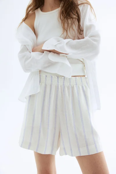 H&M Linen-blend shorts