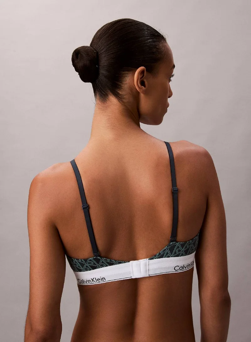 CALVIN KLEIN Lightly Lined Triangle Bralette - Icon Cotton Modal