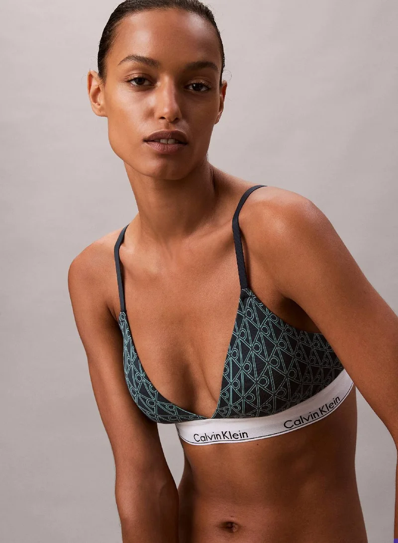 CALVIN KLEIN Lightly Lined Triangle Bralette - Icon Cotton Modal