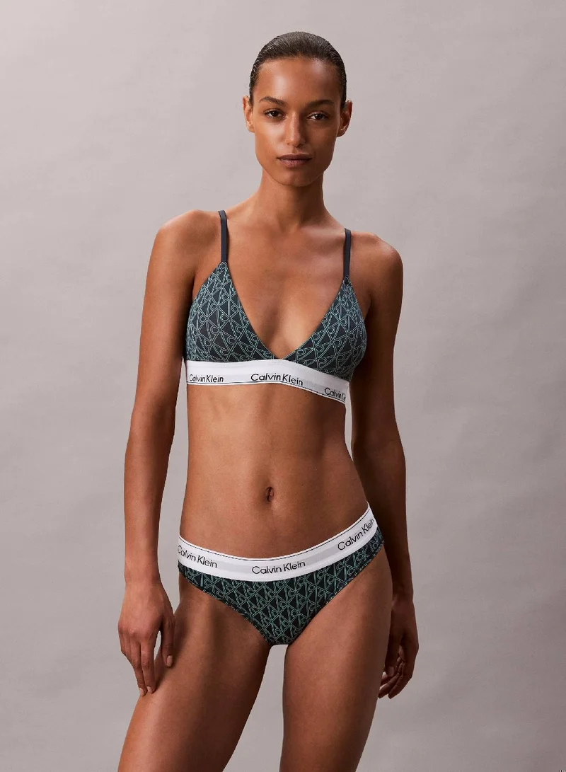 CALVIN KLEIN Lightly Lined Triangle Bralette - Icon Cotton Modal