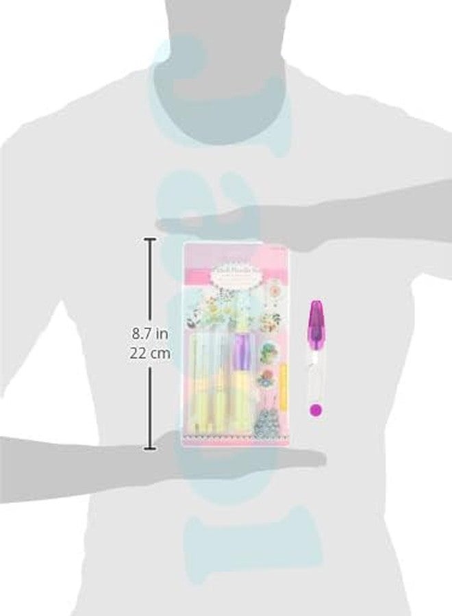 Jasol Punch Needle Embroidery Set with 3 Sizes Needle Pen Kit, Thread Cutter Cap Tool for DIY Craft, Sewing, Knitting, Embroidery Needle Punch Pink - Image 3