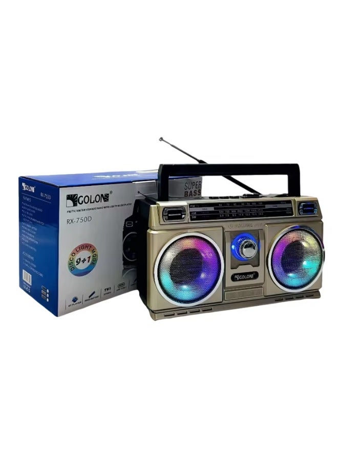 Golon Bands Radio With USB/TF Music Player With Super Bass FM/AM/SW - Image 1