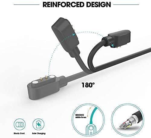 SKYCELL كابل شحن USB لساعة SKYCELL الذكية، متوافق مع Fire Boltt و boAt و Noise، شاحن ساعة ذكية لـ Firebolt، كابل شاحن ساعة ذكية لجميع الموديلات - Image 3