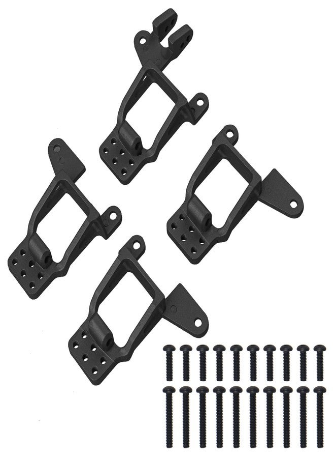 Vgoohobby RC Shock Towers Mount Front & Rear Shock Tower Shock Absorbers Mount Bracket Compatible with Traxxas TRX-4 Bronco 1/10 RC Crawler Upgrade Parts (Black) - Image 1