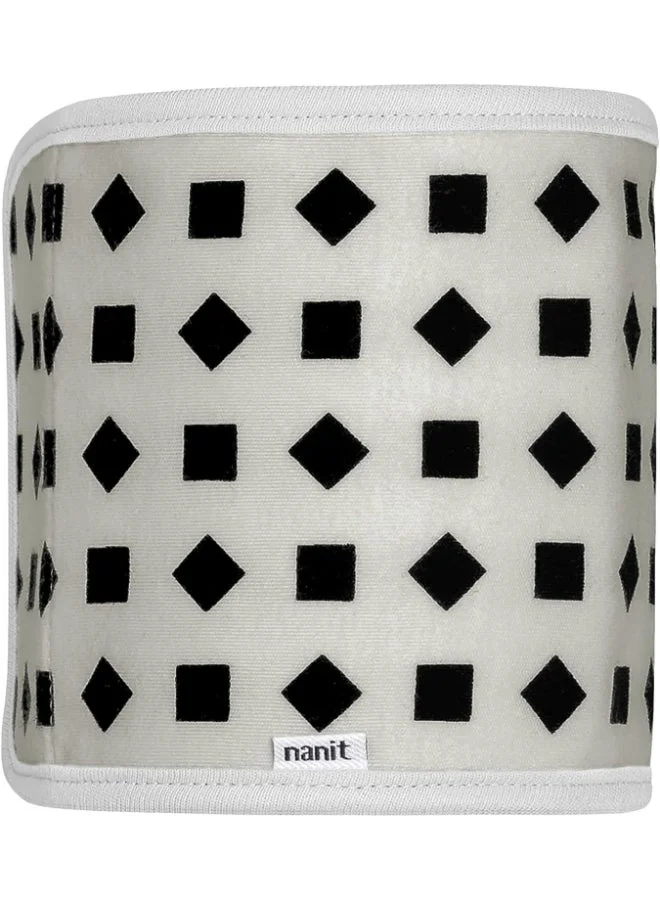 Nanit Breathing Wear Band Works With Pro Baby Monitor To Track Breathing Motion Sensor Free, Like Your Hand On Their Heart From Anywhere, 100% Cotton, Size Small, 0 To 3 Months - Pebble Grey